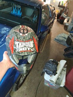 Tap out dirt bike helmet
