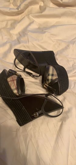 Authentic New Burberry Wedges