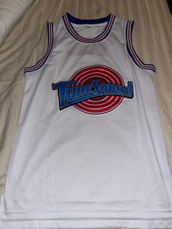 Tune Squad Bugs #1 White Mesh Sleeveless Basketball Jersey