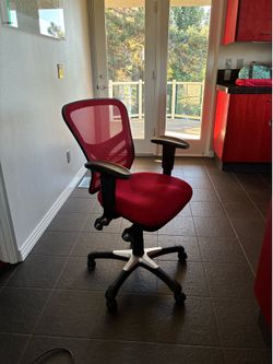 Red office chair