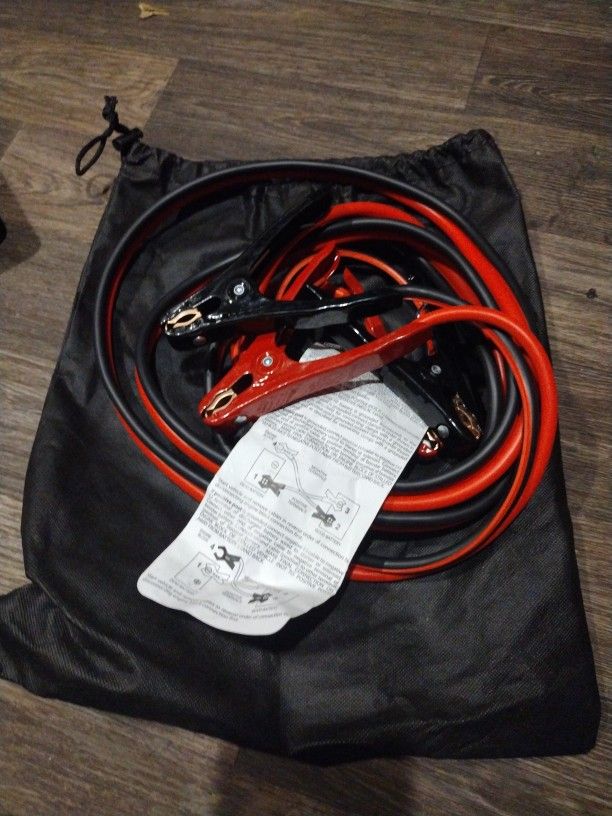 New Car Jumper Cables 12 Ft In Bag 