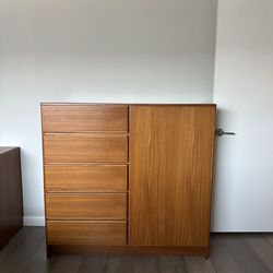 Scan Koll Danish Teak Tallboy Dresser