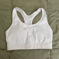 White sports bra XS