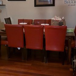 7ft Dining Table and Chairs 