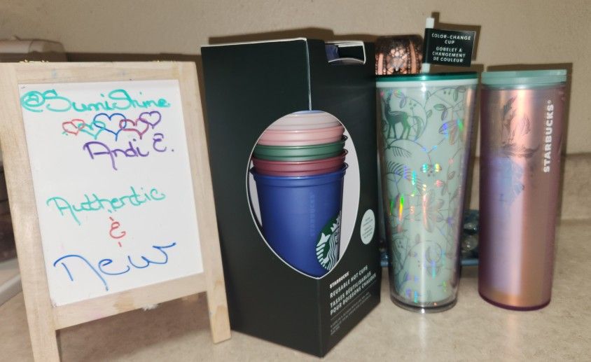 Starbucks Hot/ Cold Cup Color Changing Tumbler Bundle, BNIB/NWT 