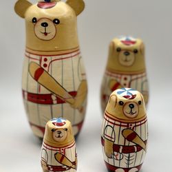 Nesting, Dolls, Baseball Dogs.