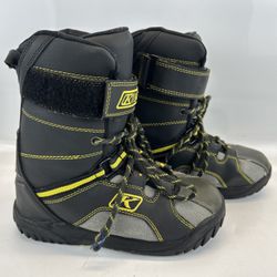 Klim Adrenaline Snowmobile Boots Size 8 With Strap and Lace 41 EURO
