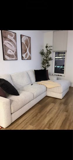 Bobs Furniture Mason Couch 123 inches 2 piece.