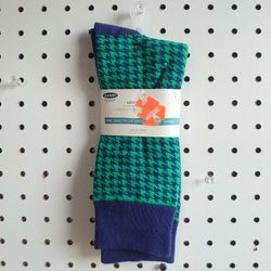 Old Navy Green Blue Crew Socks MADE IN KOREA