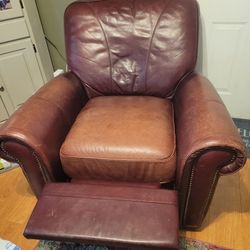 A -La-Z-Boy European soft leather chair