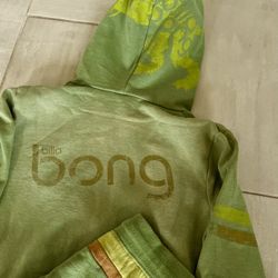Billabong Matching Distressed Sweat Outfit In Lime Green- Women's 