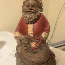 Signed santa sculpture