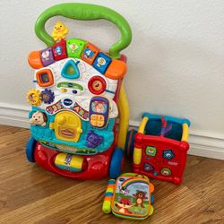 VTech walker and toys
