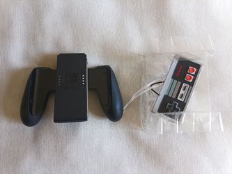 Nintendo Switch Joy-Con Grip and NES Controller Xmas ornament