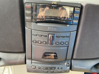 Vintage JVC UX-C7  Micro Component System 6 Multidisc Player & Tape Player