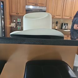 Vintage White Stetson Cowboy Hat