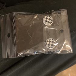 Checkered Flag Stud Earrings 