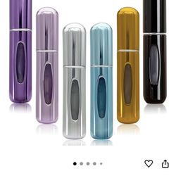 Refillable Perfume Bottle Travel - 6 Pcs Mini Perfume Refillable Bottle Atomizer Sprayer for Perfume Small and Portable, Easy to Filling Suitable for 