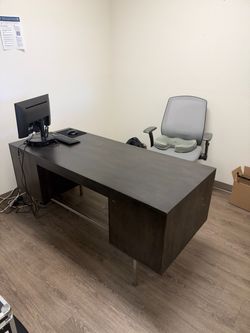 Dark Brown Office Desk