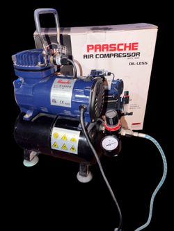 Paasche Air Compressor Oil Less With Tank