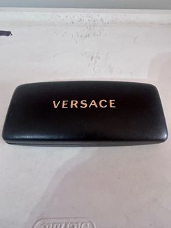 Versace Black Hard Case for Glasses & Sunglasses Unisex Eyeglass Case.