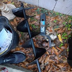 Large Auger Drill Bit, Hydraulic Piston, Chain Hoist, Submergible Pump