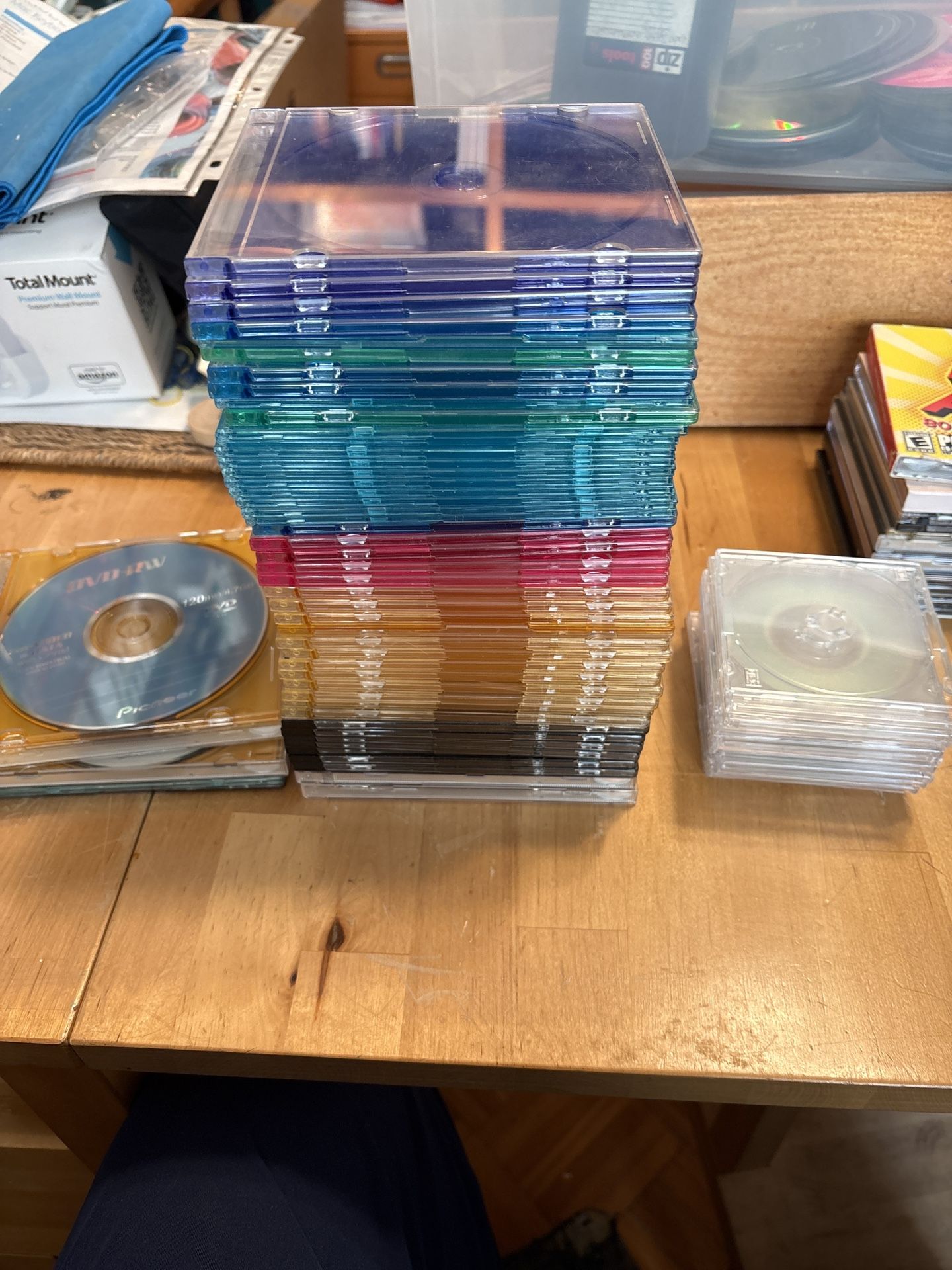 50+ CD Jewel Cases – Assorted Colors – $5