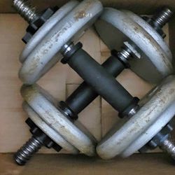Adjustable Dumbbell Set 7 1/2.lbs  X 4 2.5.lbs X 4