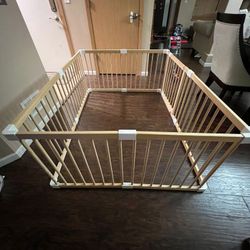 Wooden Playpen, Baby Gate Playard
