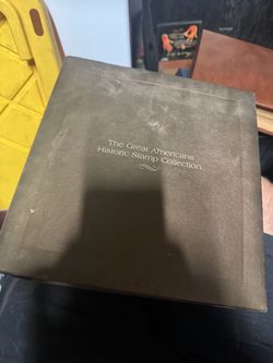 The Great Americans Historic Stamp Collection – Vintage Stamp Binder – Franklin Philatelic Society