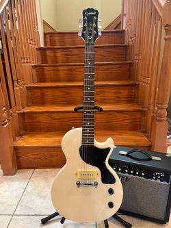 Epiphone Custom Shop Limited Edition Les Paul Jr w/ Fender Amp