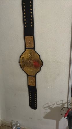 Real gold plated championship belt