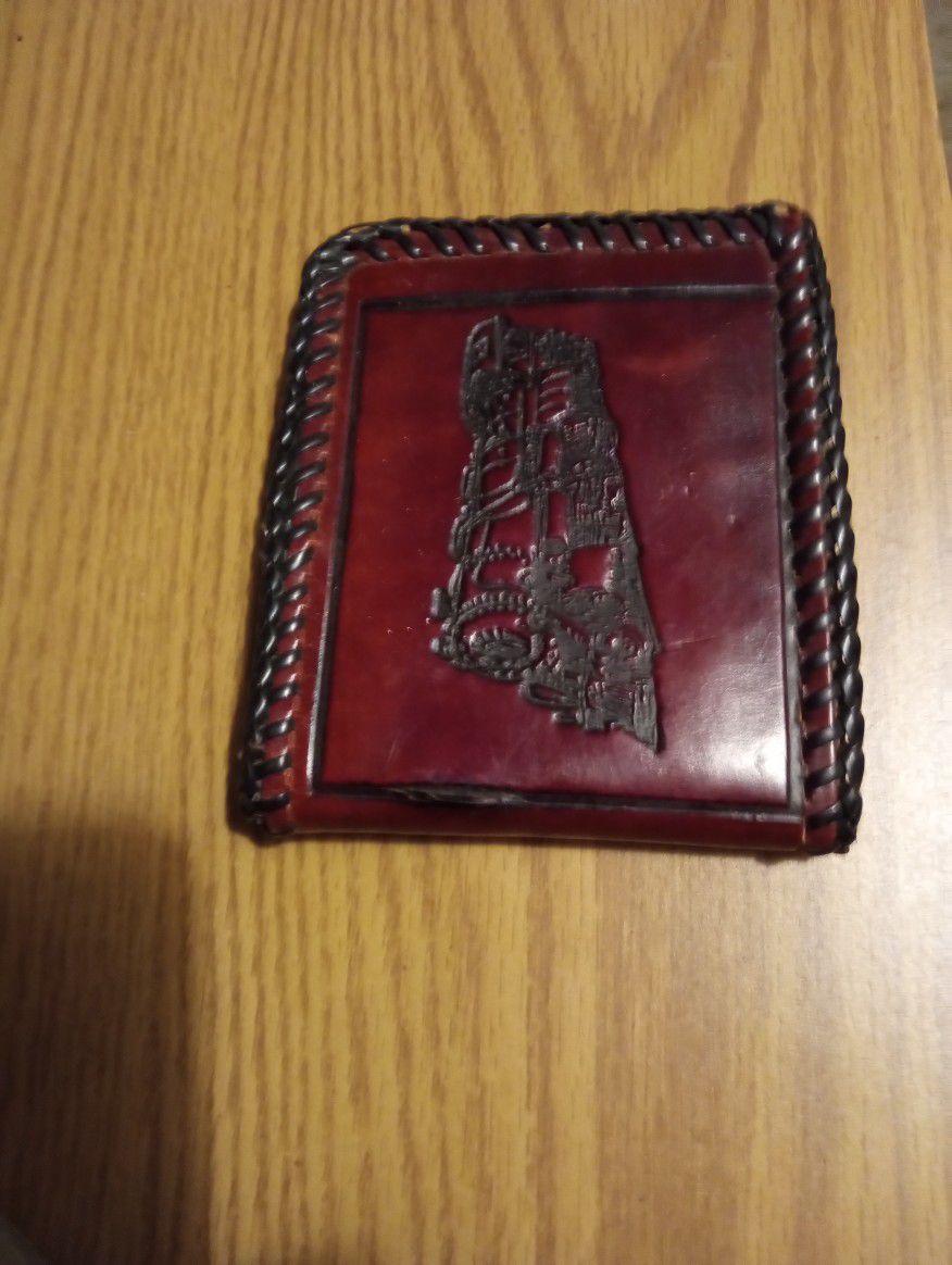 Leather Train Wallet..Vintage 