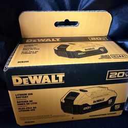 DeWALT 20v 5Ah Battery (new In Box) 