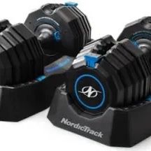 Nordictrack Select-A-Weight 55 lb. Adjustable Dumbbells with Fitted Storage Tray