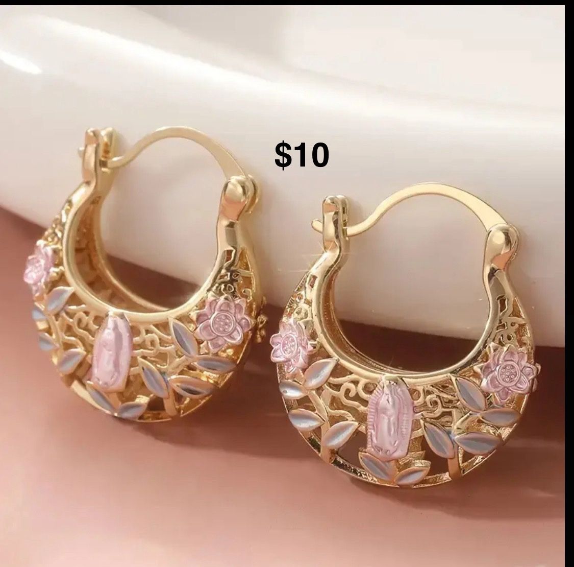 Small Hoops Virgencita