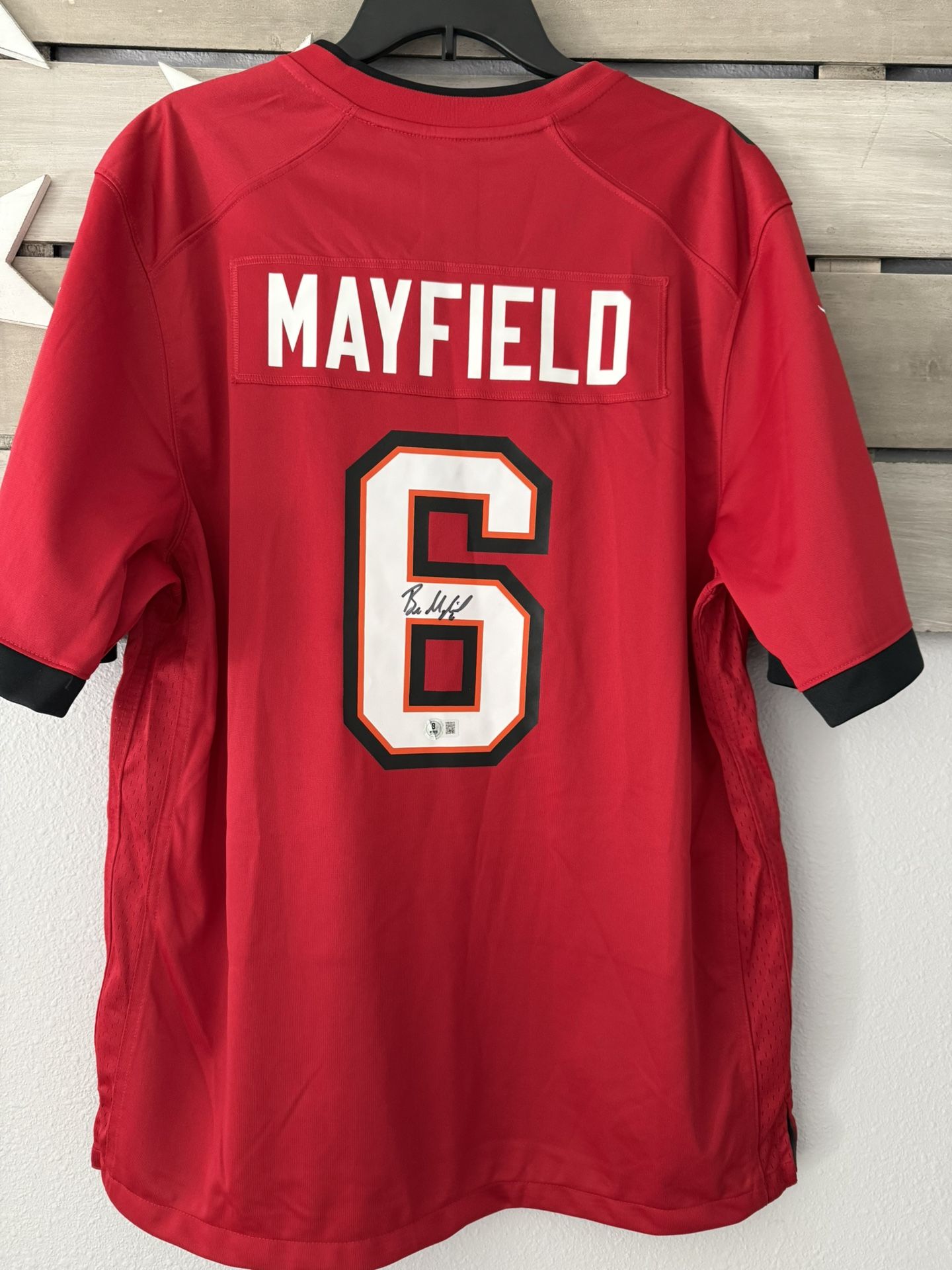 Bake Mayfield Signed Buccaneers Jersey Beckett Certified