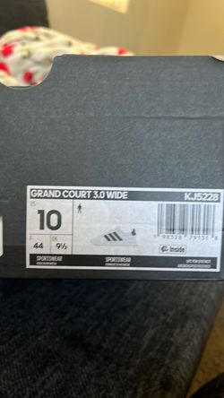 Adidas grand court 3.0  size 10 wide men’s