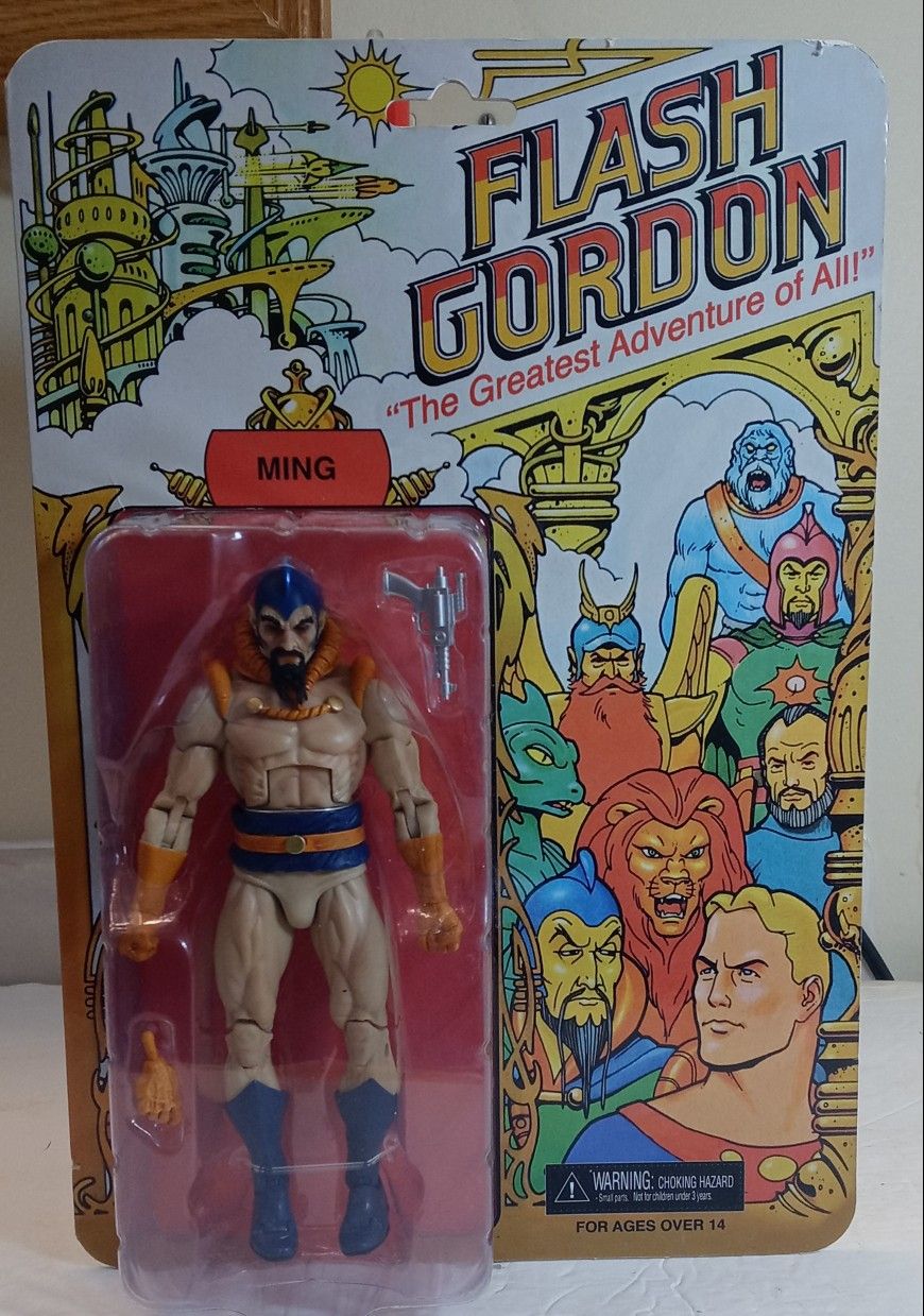 NECA - Flash Gordon - The Greatest Adventure Of All Ming" 7 " Tall Action Figure New,-