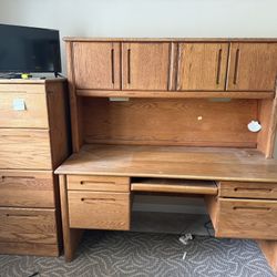 Office Desk And Filing Cabinet