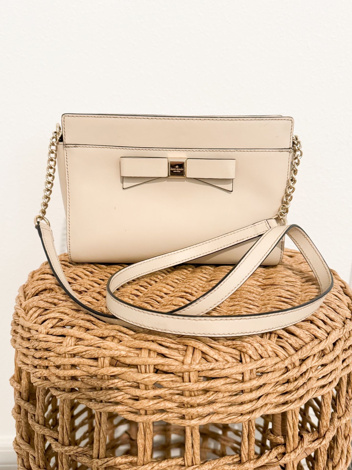 Beige Kate Spade Purse 