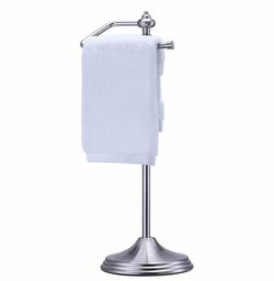 SunnyPoint Heavy Weight Metal Fingertip Towel Holder Stand for Bathroom, Kitchen, Vanity and Countertops