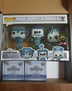 Kingdom Hearts Funko Pop 3 Pack Chase! (Glow in the dark set)