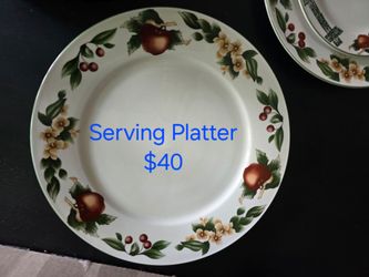 Vintage Cades Cove Apples and Blossoms Serving Platter
