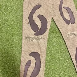 Patched Camo Denim Womens