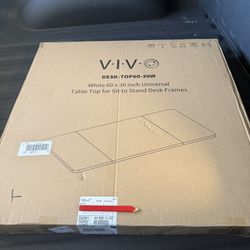 Vivo 3 Piece Table Top - 60 x 30 White