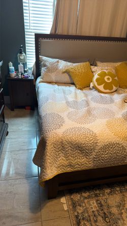 King bed and mattress