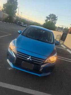 Mitsubishi Mirage Blue Sedan