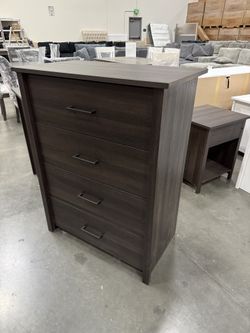 New 4 Drawer Dresser Bedroom Chest Of Drawers Espresso Dark Brown Wood Natural Oak White Discount Furniture Big Warehouse Sale  Brand new in box. 32" 