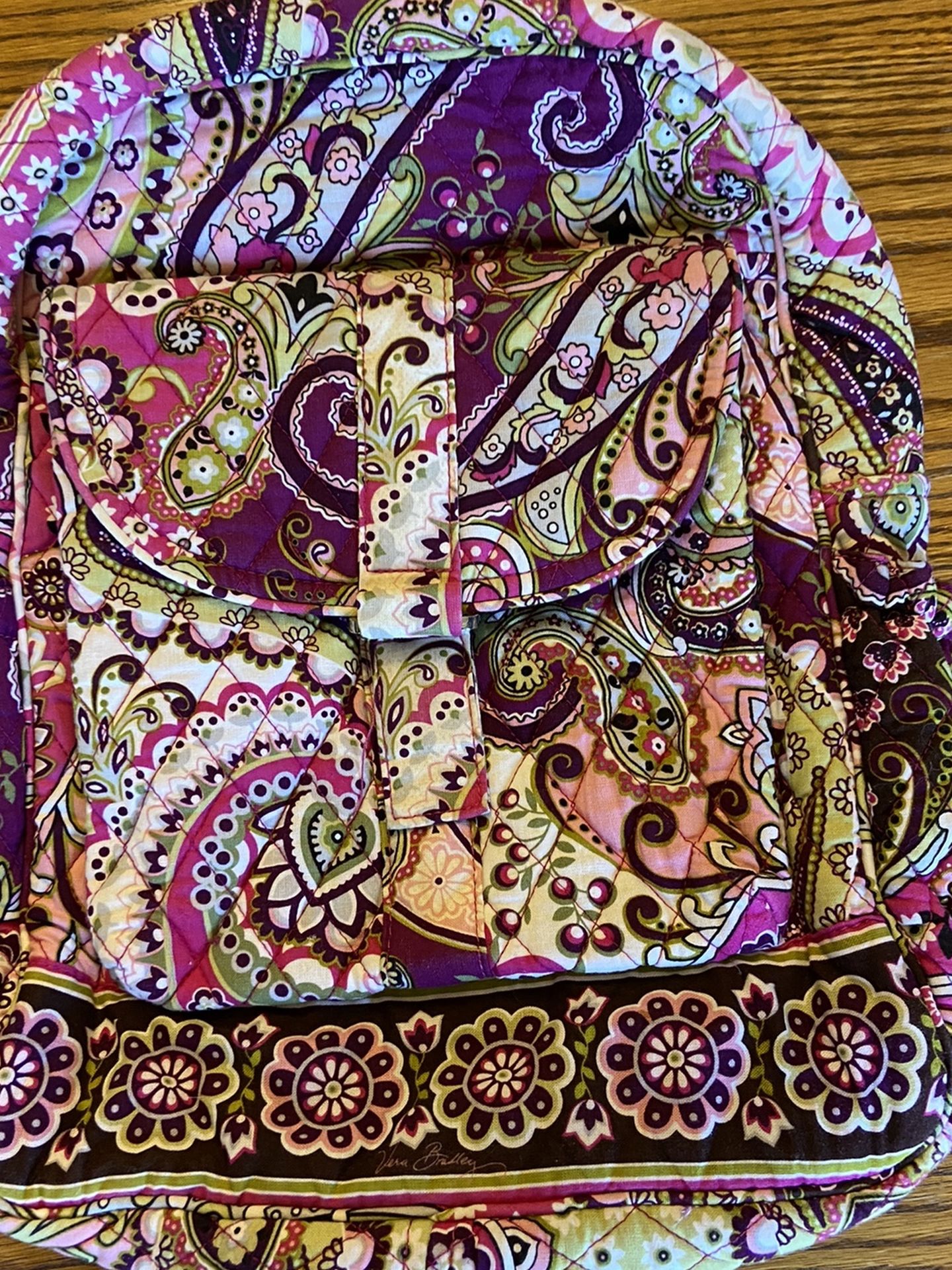 Vera Bradley Backpack In Very Berry Paisley